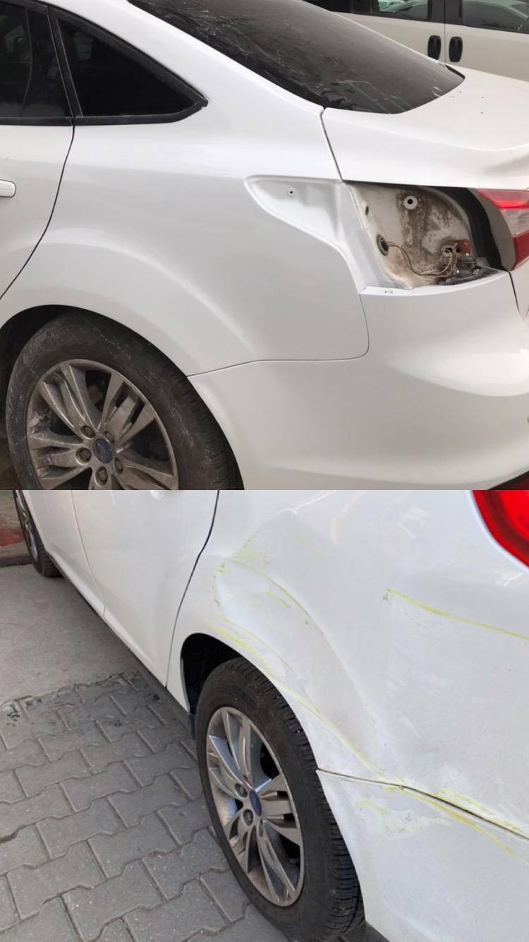 Ford Focus arka çamurluk kaporta boya onarımı Bursa